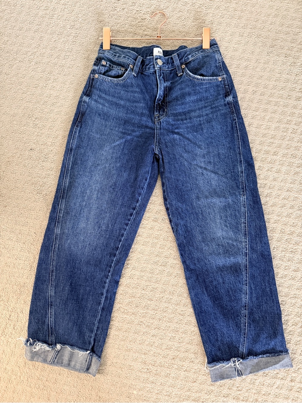 pistola Indigo Cropped Boyfriend Jeans